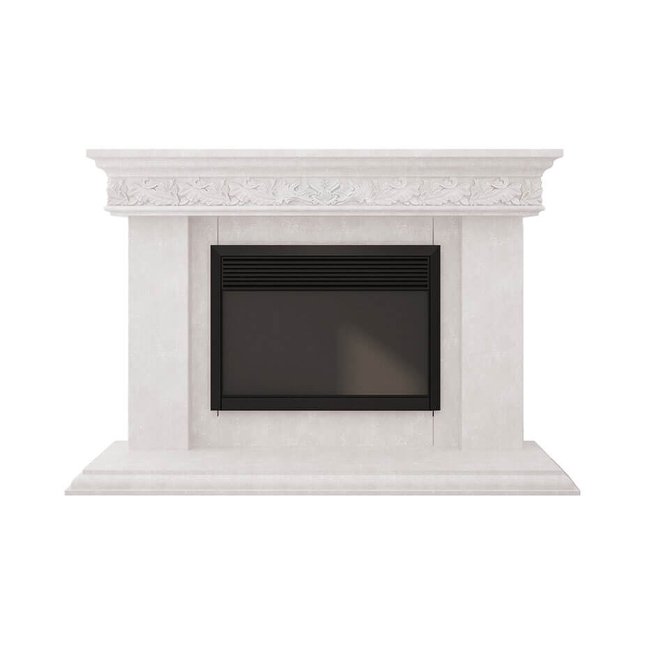 Fireplace surround Bonaparte SL white travertine