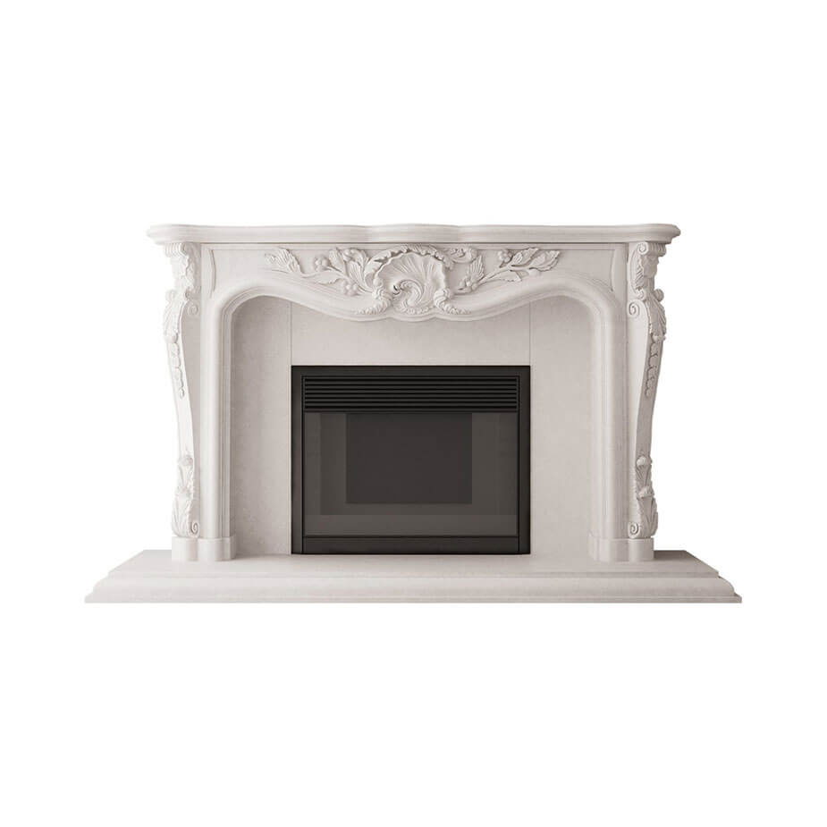 Josephine WHITE SMOOTH fireplace surround