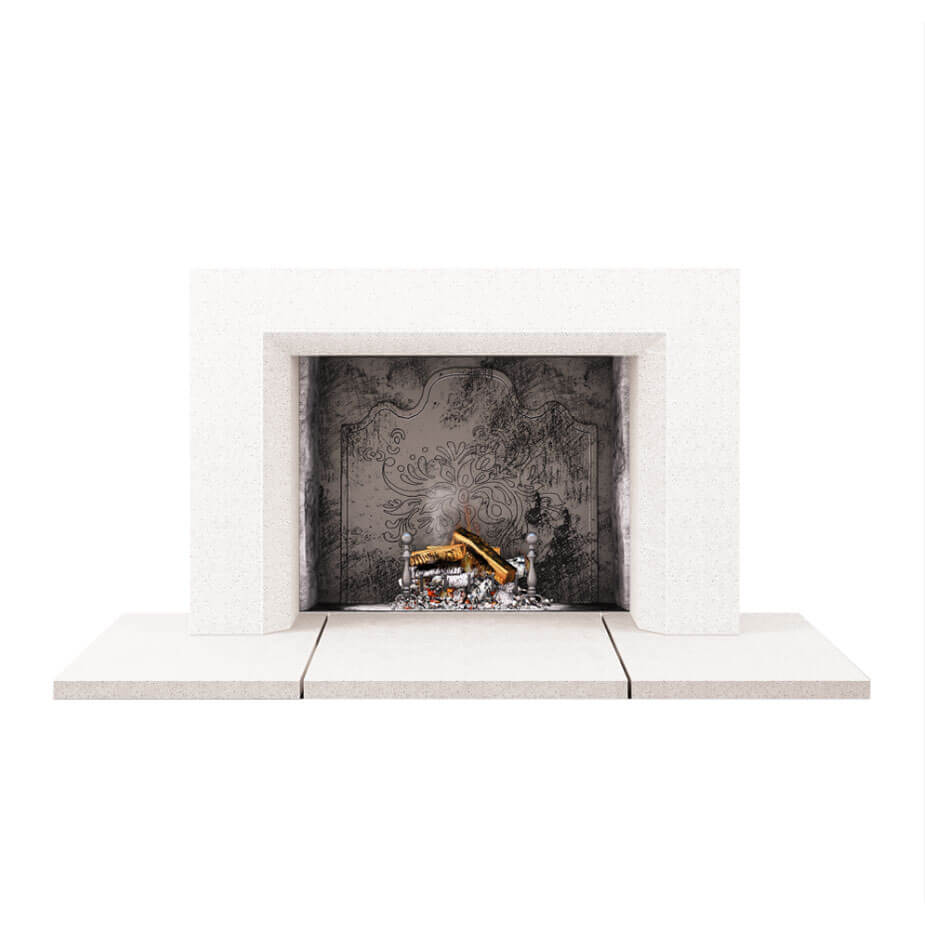 New York Fireplace Surround-WHITE-ACID-WASH