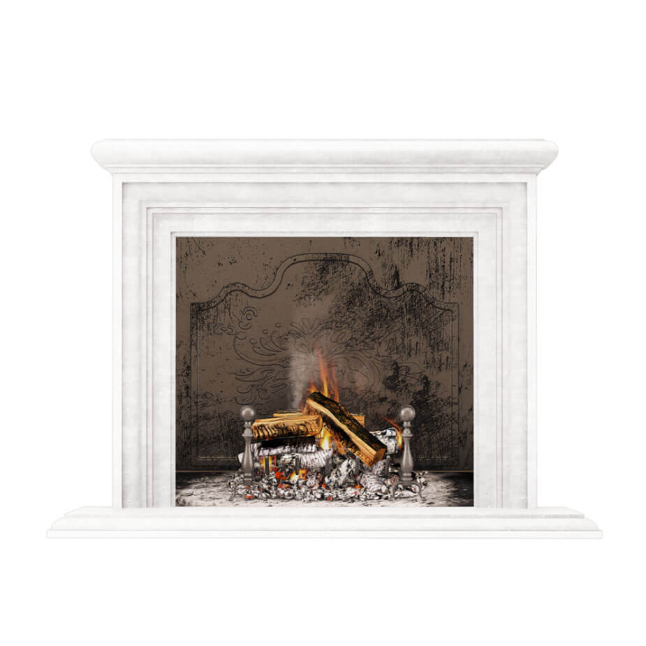 Sonoma Fireplace Surround White Travertine 1