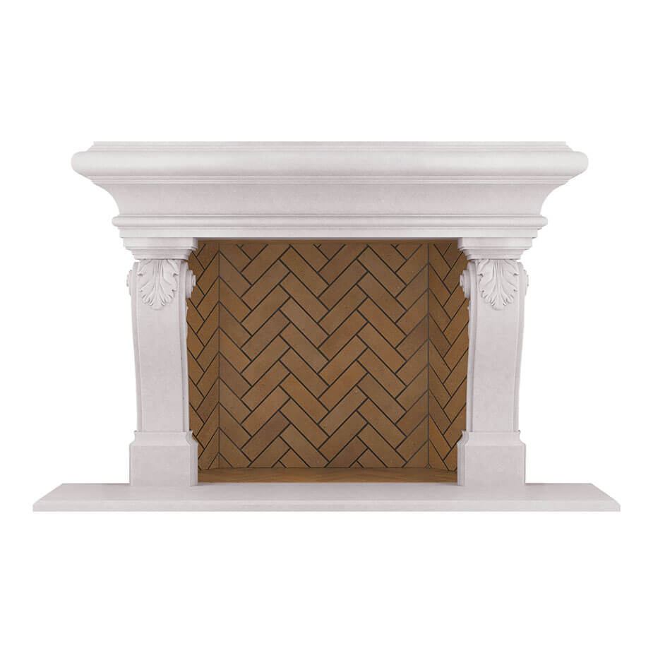 Adana Fireplace Surround white smooth