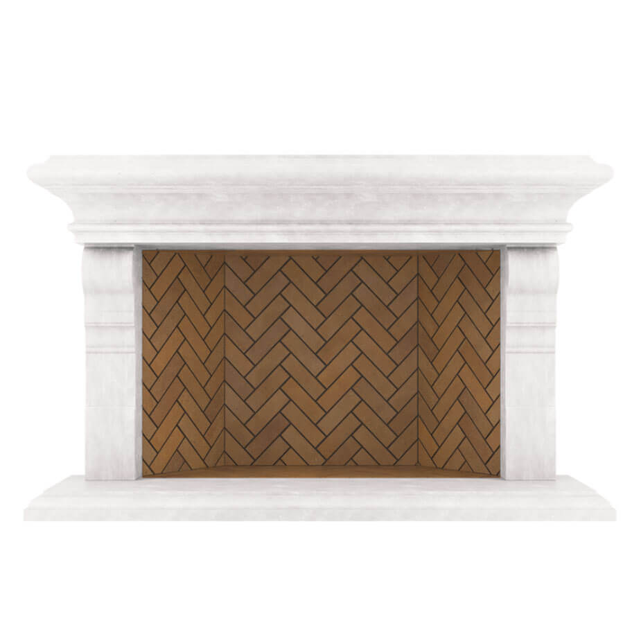 Areni Fireplace Surround white travertine