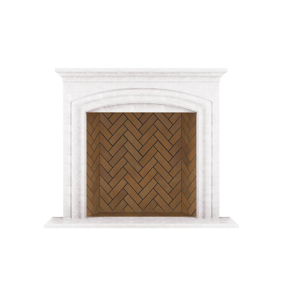 Manchester Fireplace Surround white travertine