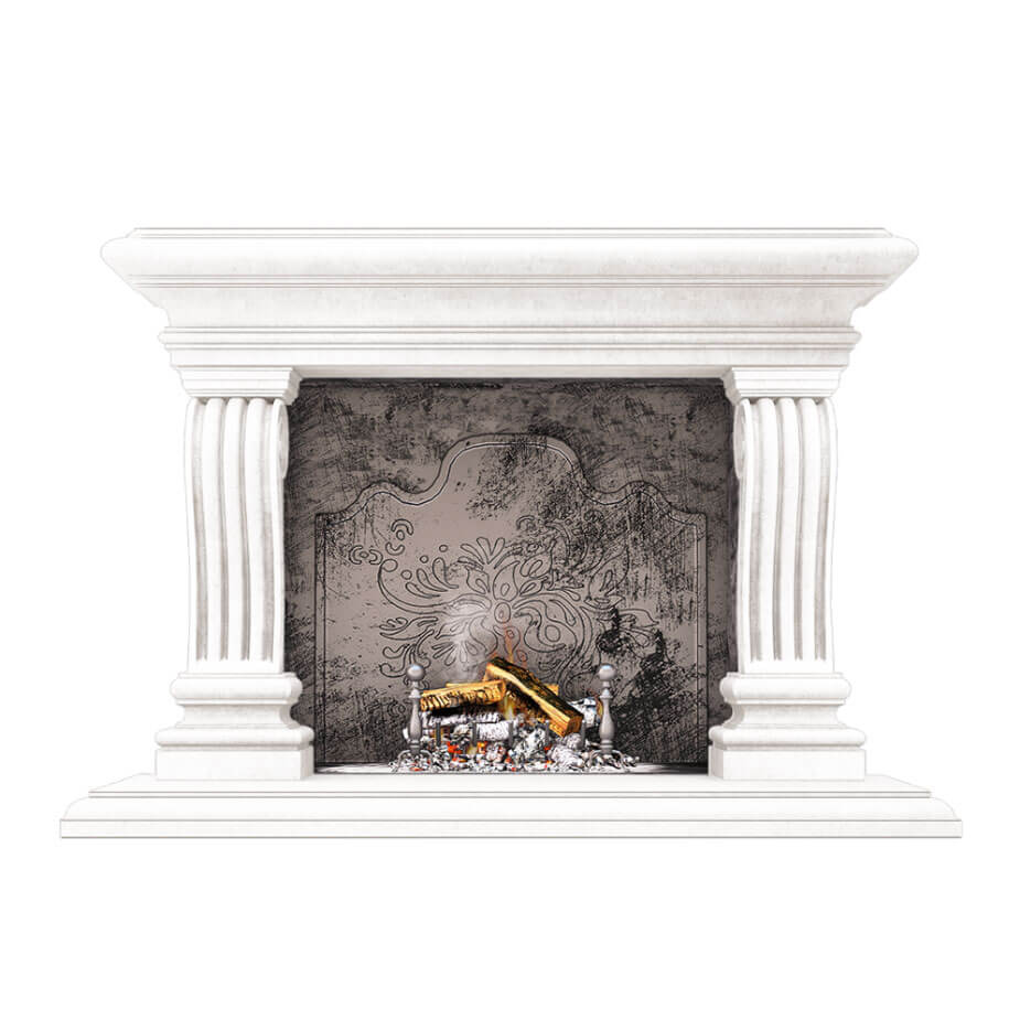 Fireplace Surround San Lazzaro WHITE SMOOTH