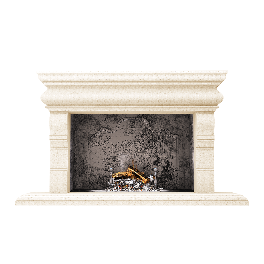 Tigranes 2 Fireplace Surround acid wash beige 2